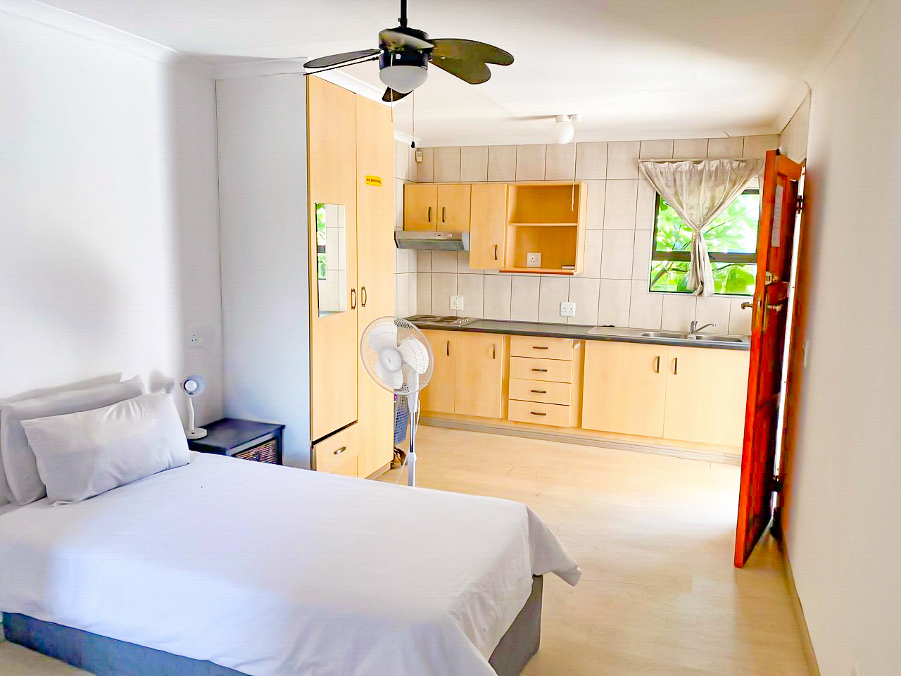 Bedroom at Living in Principle halfway house and sober living in Pretoria.